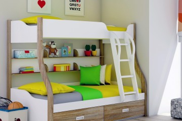 Poschodová posteľ pre deti - je to dobrý nápad?